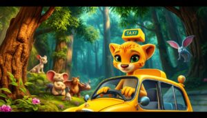 Turbo Tails: The Taxi Cheetah’s Adventures!